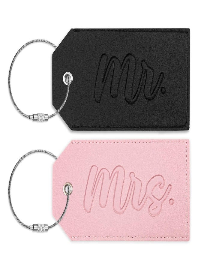 MOEXUKO Mr and Mrs Luggage Tags Wedding Gifts for Couples 2025 Engagement Gifts for Couples Bridal Shower Gift for Bride Birthday Bachelorette Valentines Day Gift Birde Travel Essentials for Women Men - Image 1